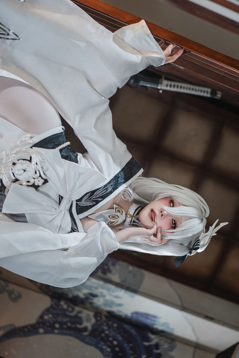 Natsuko夏夏子 – 碧蓝航线 白凤 和服 - 第 8 张