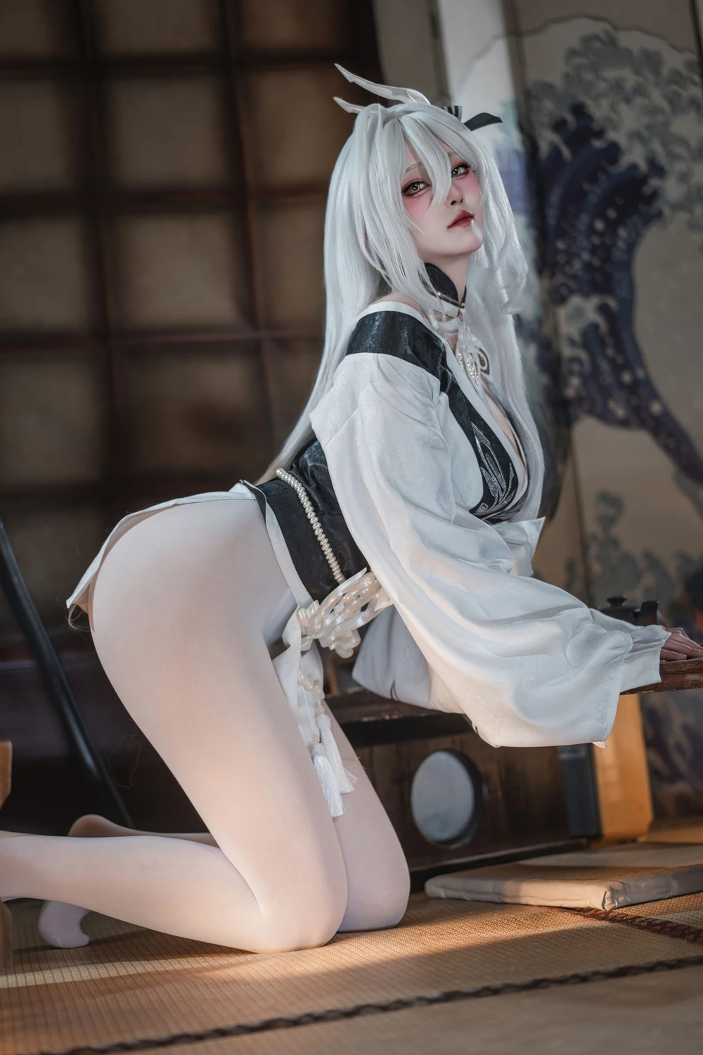 Natsuko夏夏子 – 碧蓝航线 白凤 和服 - 第 10 张