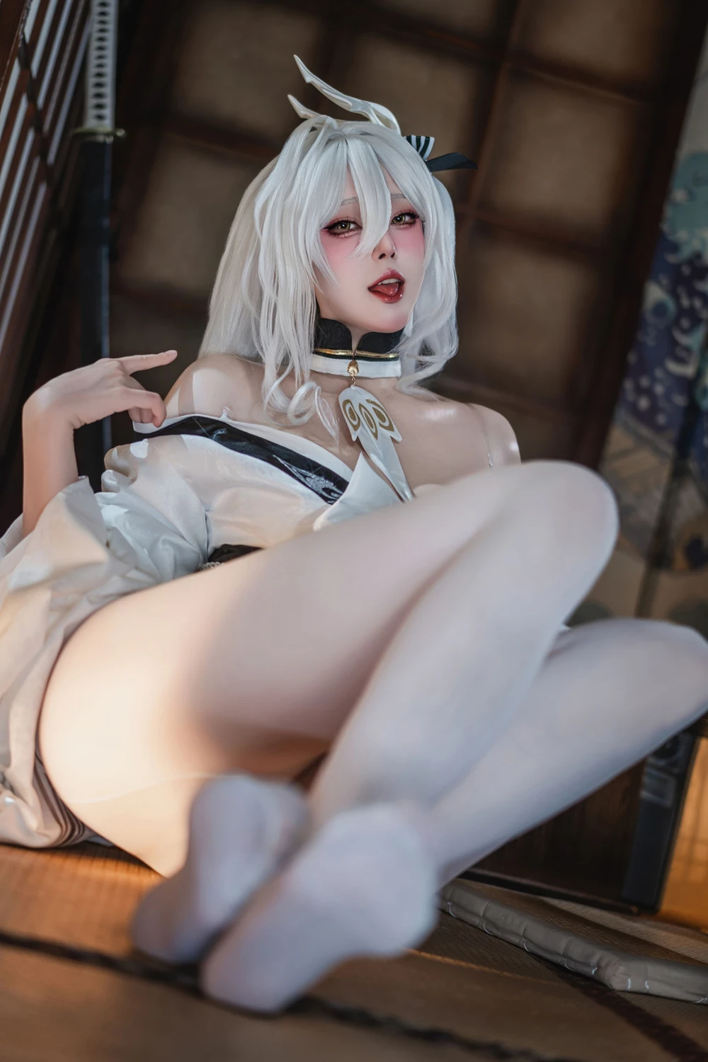Natsuko夏夏子 – 碧蓝航线 白凤 和服 - 第 20 张