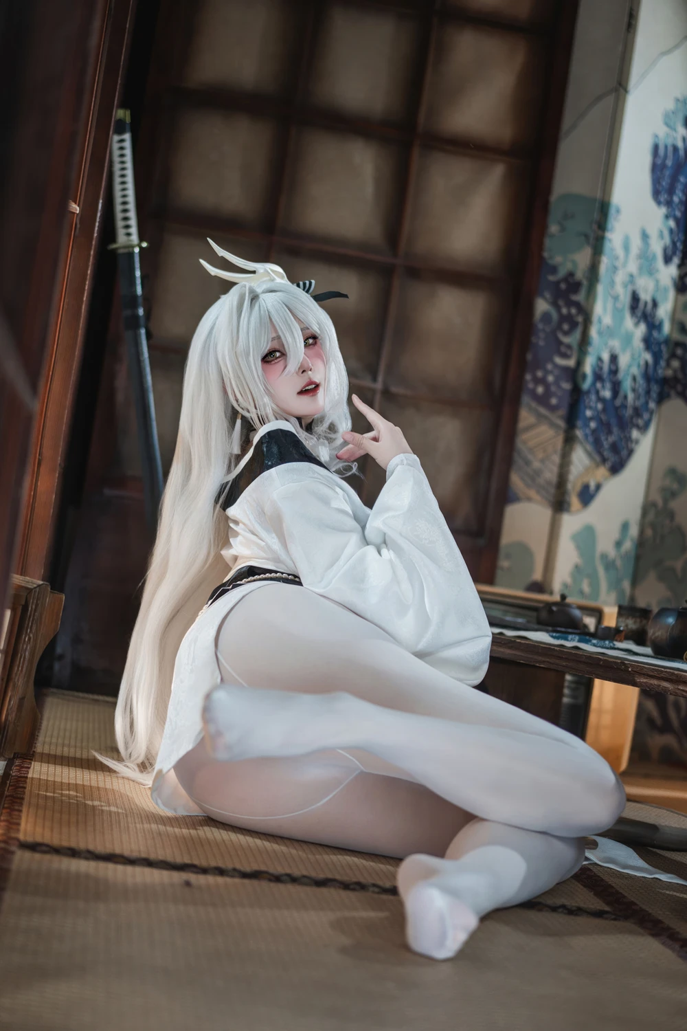 Natsuko夏夏子 – 碧蓝航线 白凤 和服 - 第 23 张