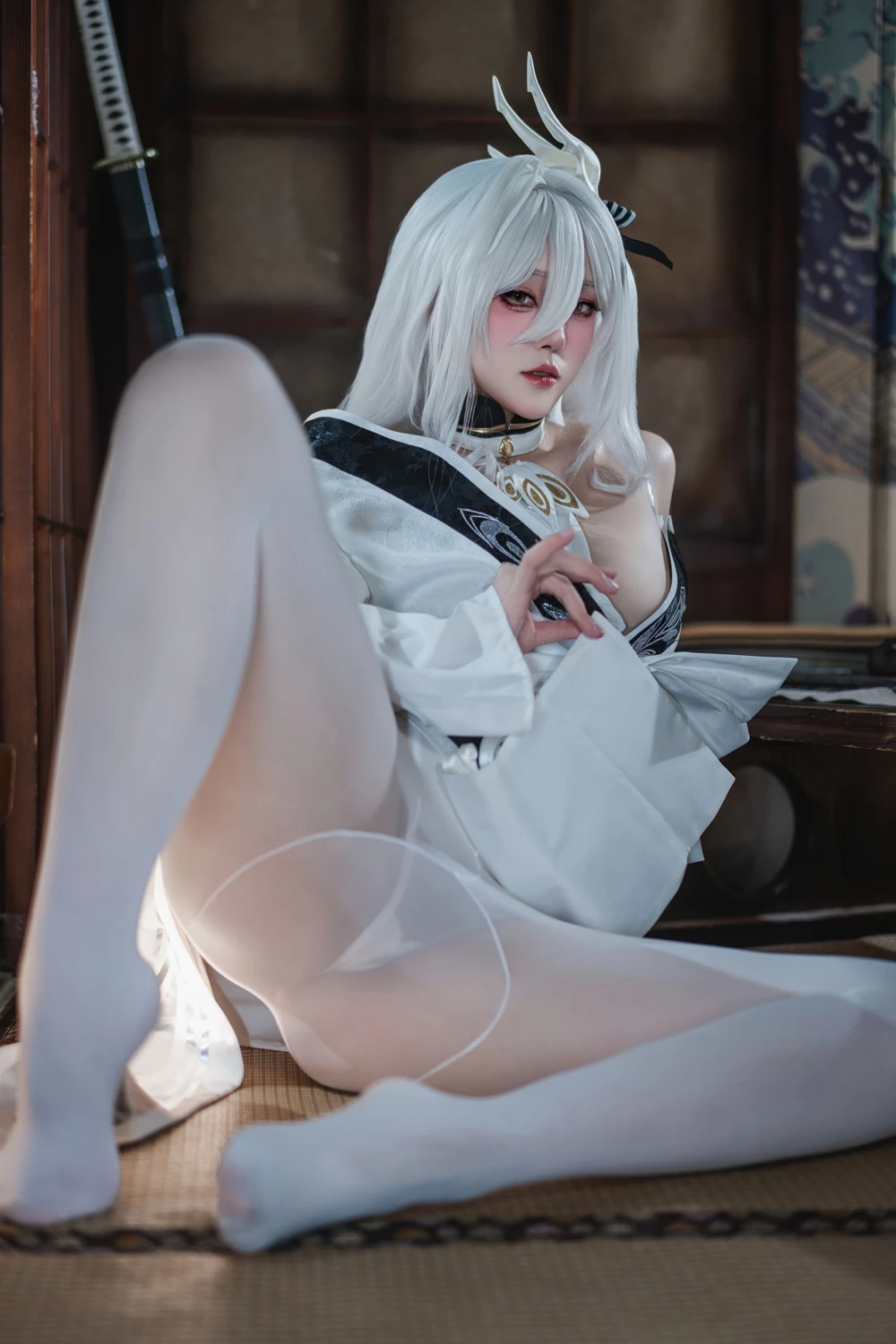 Natsuko夏夏子 – 碧蓝航线 白凤 和服 - 第 26 张
