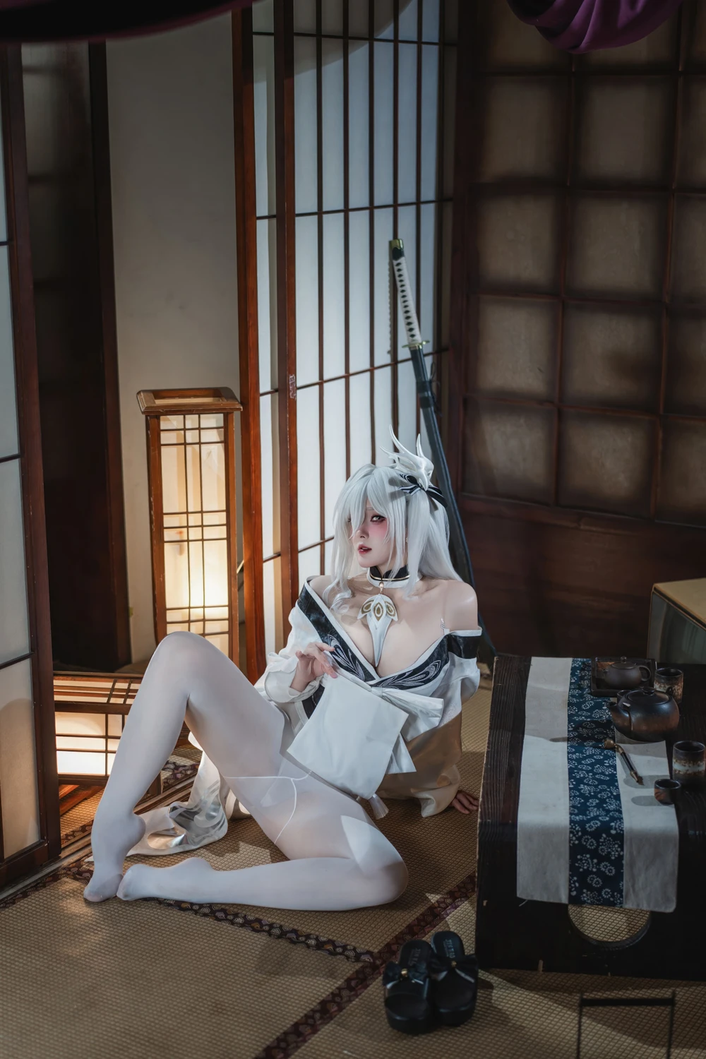 Natsuko夏夏子 – 碧蓝航线 白凤 和服 - 第 28 张
