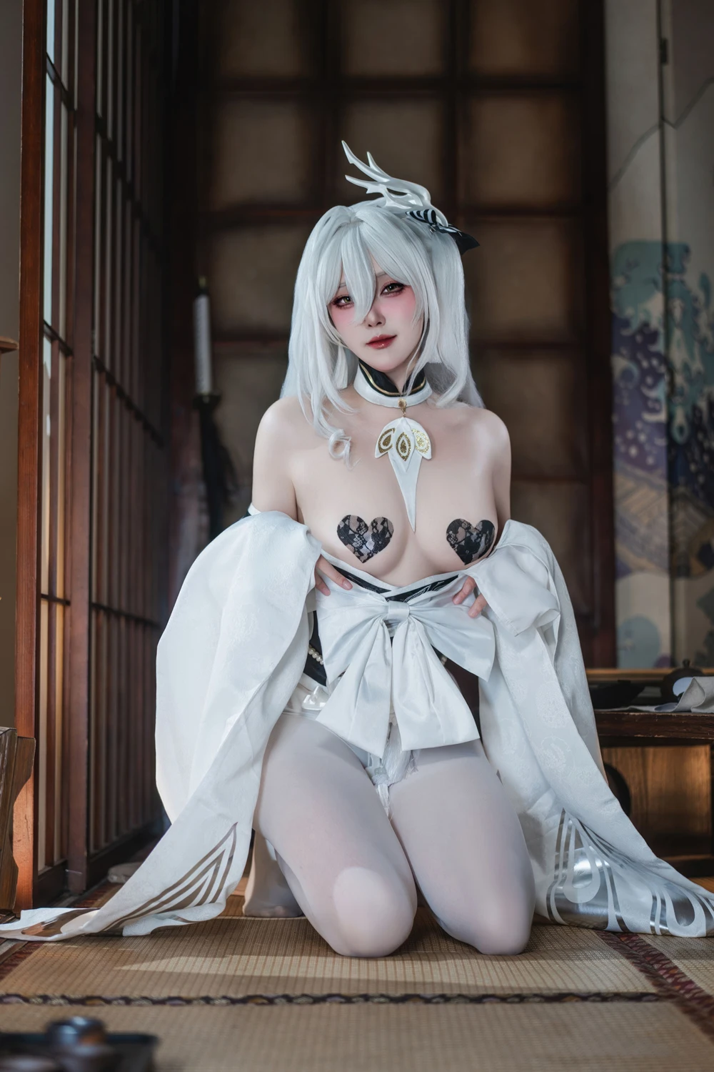 Natsuko夏夏子 – 碧蓝航线 白凤 和服 - 第 50 张