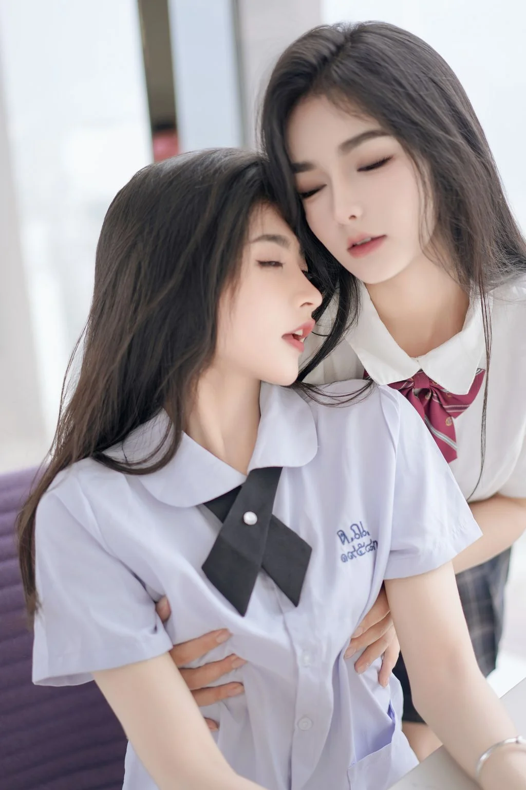 [内购无水印] 鱼子酱Fish & 谭小灵 双人JK 108P 第23张（鱼子酱Fish & 谭小灵）