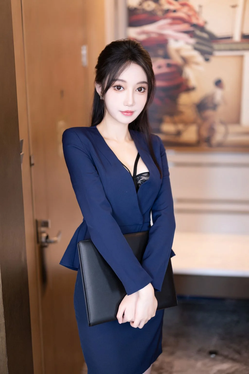[内购无水印] 玥儿玥er 秘书OL装 90P 第8张（玥儿玥er）