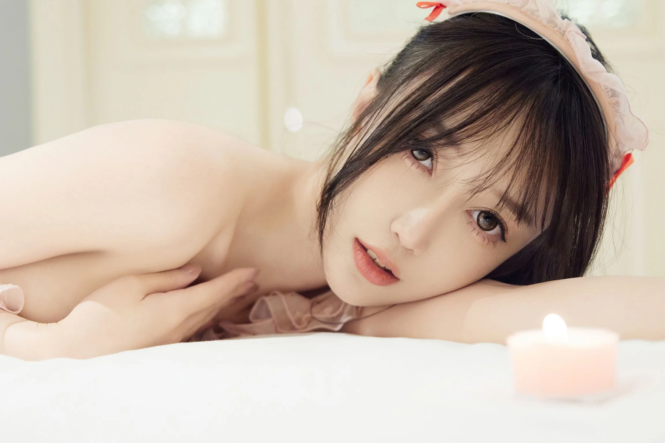 [内购无水印] 玥儿玥er 粉色女仆 85P 第34张（玥儿玥er）