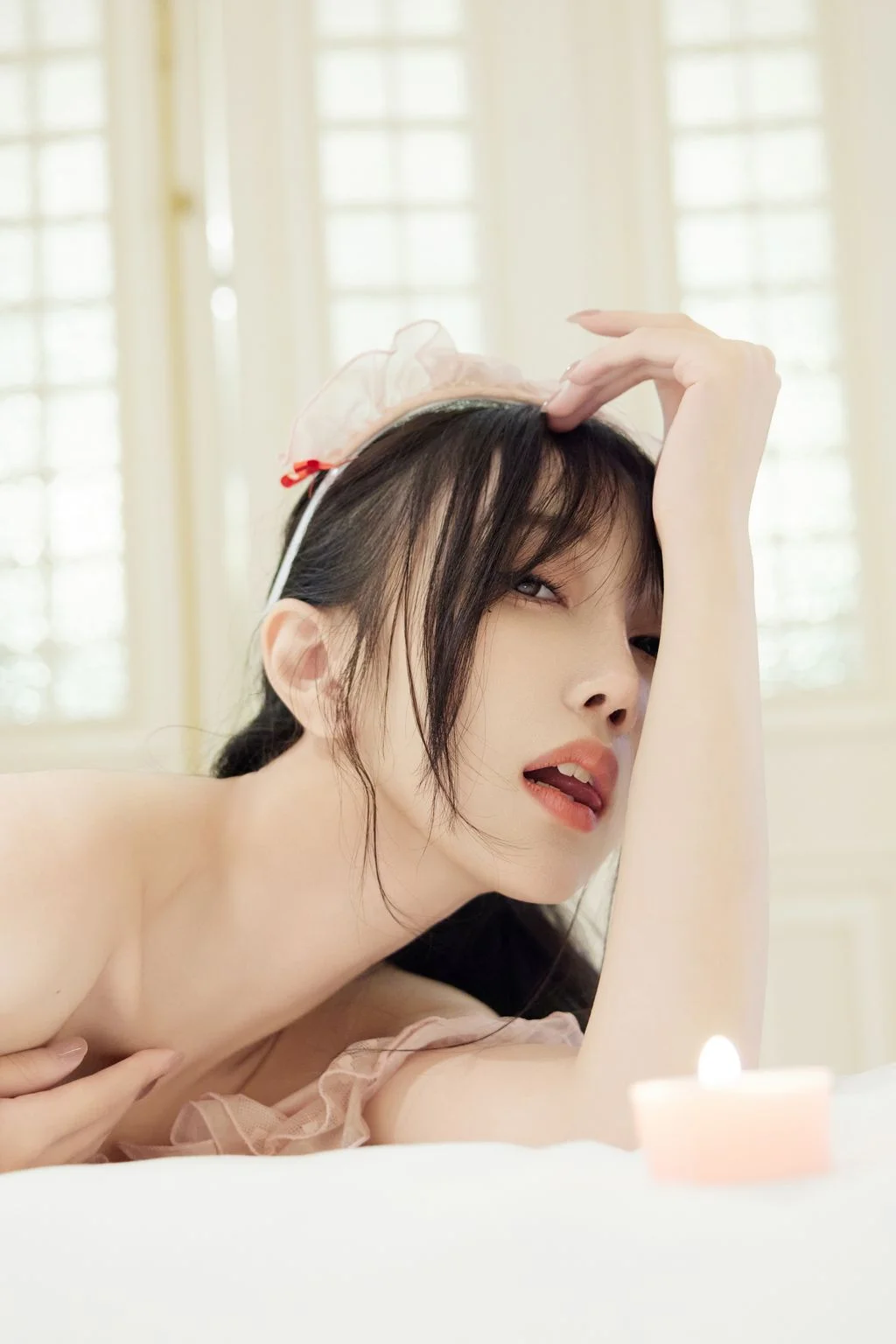 [内购无水印] 玥儿玥er 粉色女仆 85P 第35张（玥儿玥er）