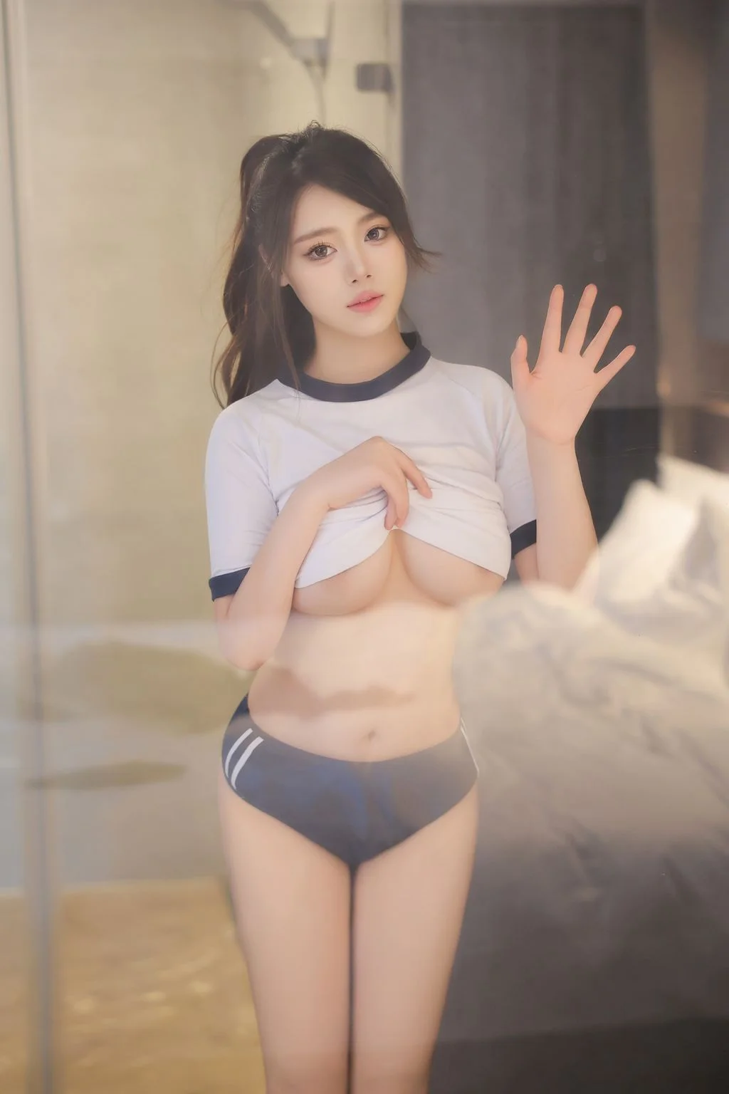 [内购无水印] 蛋蛋宝 性感白色T恤 97P 第21张（蛋蛋宝）