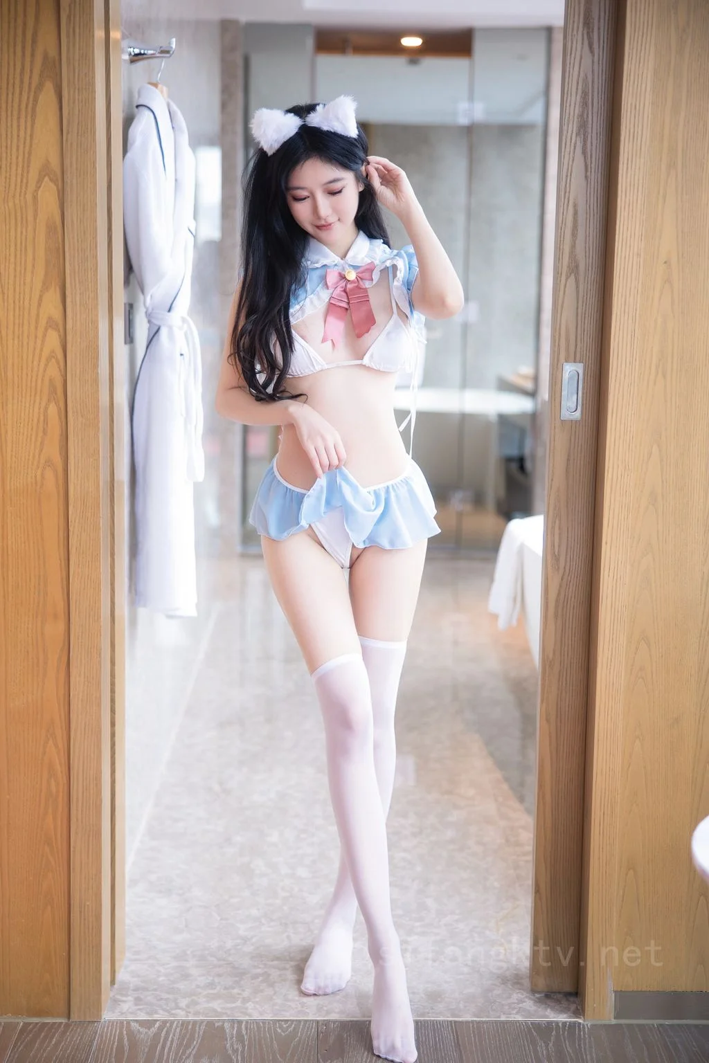 [内购无水印] 谢小蒽 白丝小猫 114P 第19张（谢小蒽）