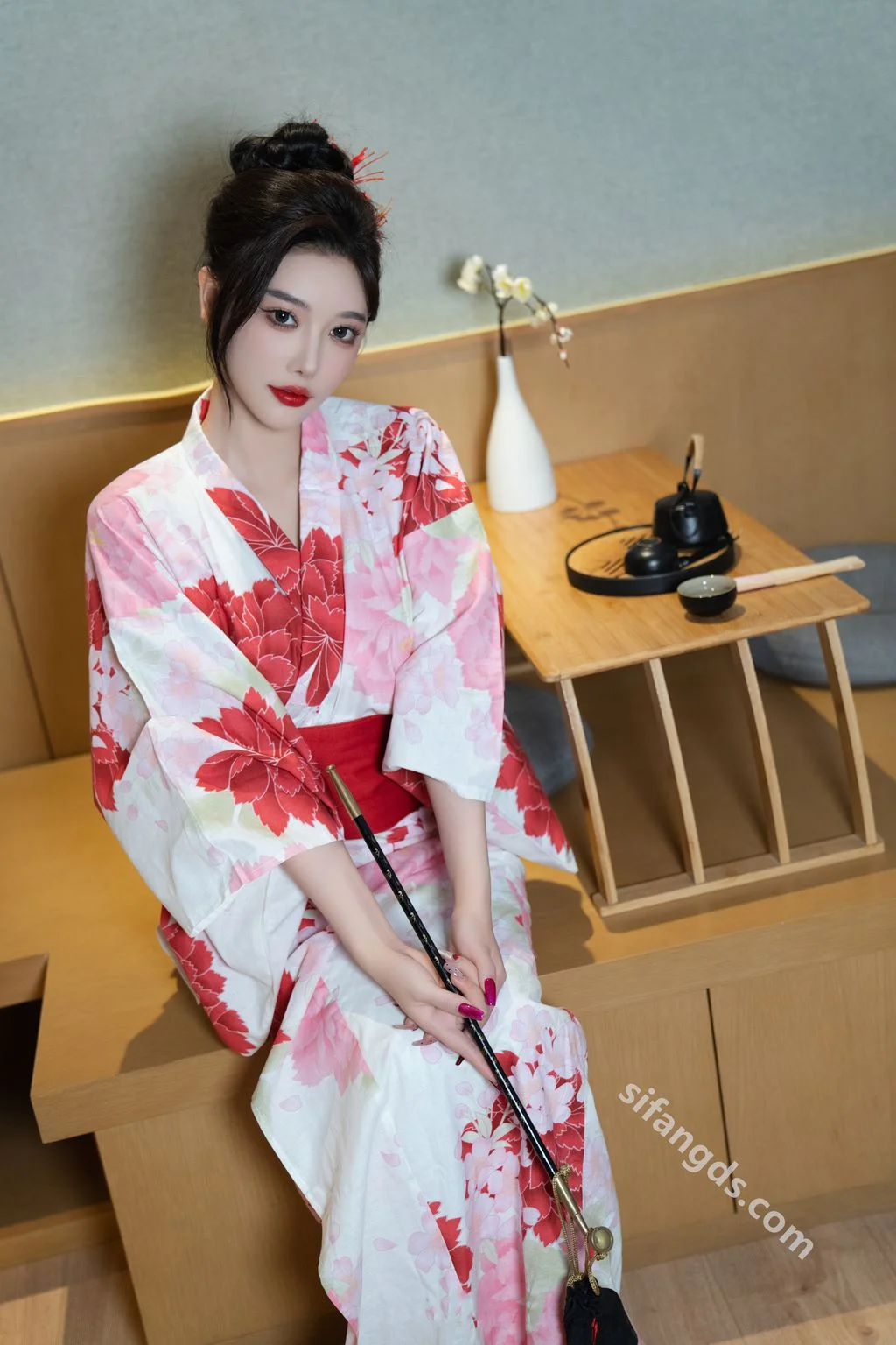 [内购无水印] 杨晨晨 和服日系风 性感撩人尤物 106P 第10张（杨晨晨）