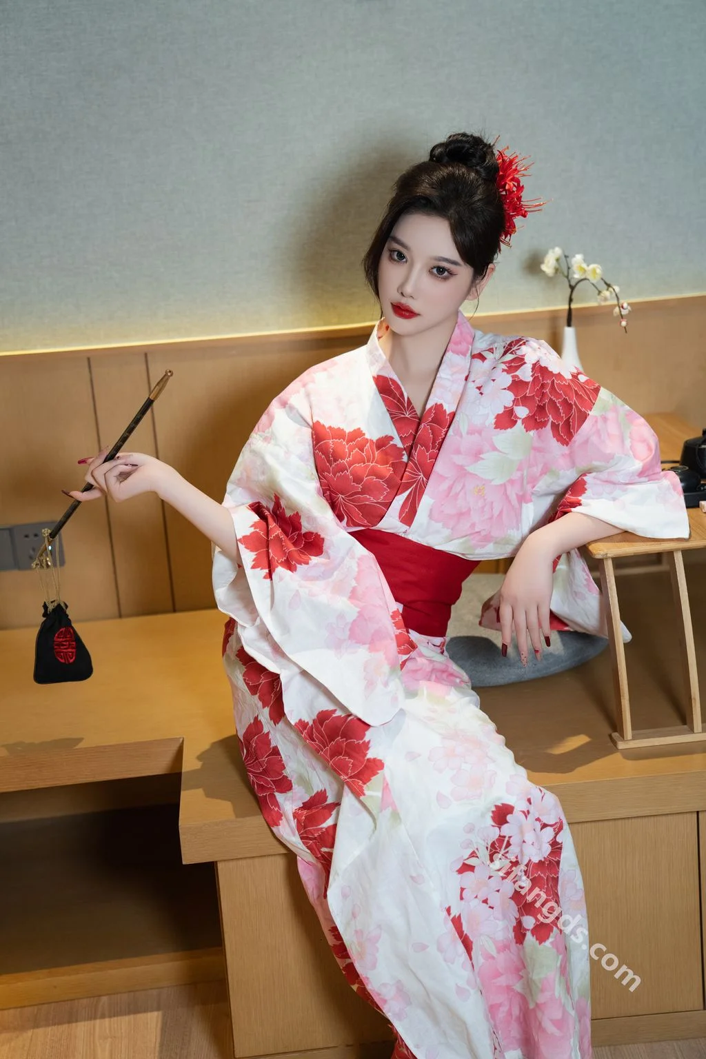 [内购无水印] 杨晨晨 和服日系风 性感撩人尤物 106P 第23张（杨晨晨）
