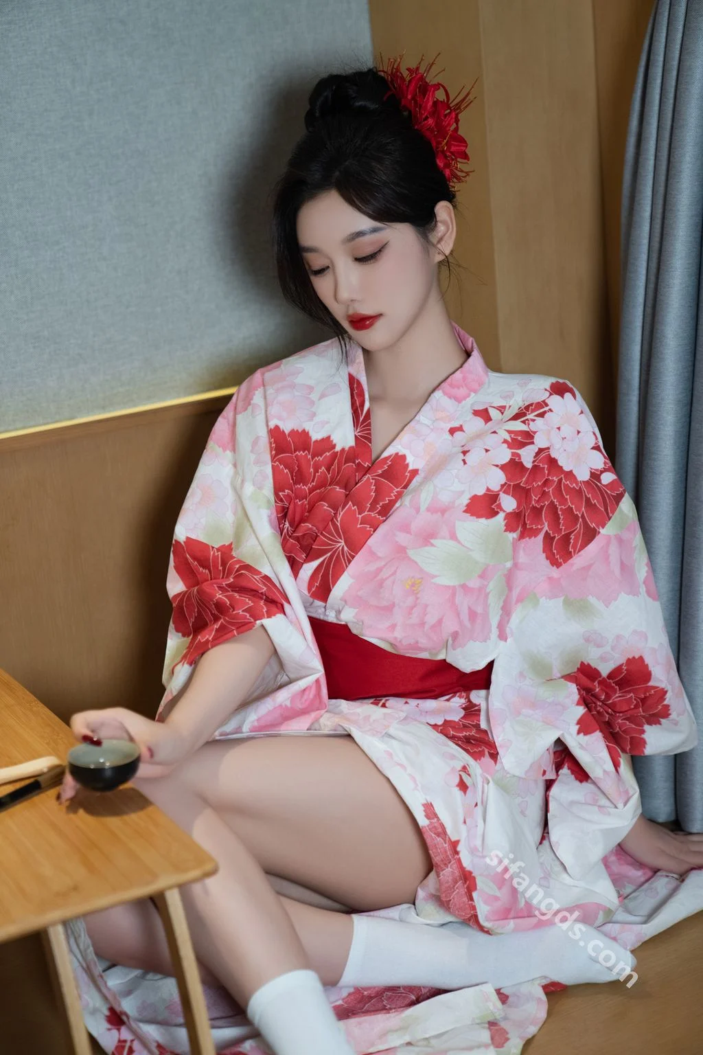 [内购无水印] 杨晨晨 和服日系风 性感撩人尤物 106P 第60张（杨晨晨）