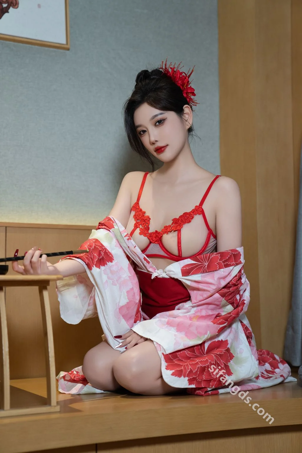 [内购无水印] 杨晨晨 和服日系风 性感撩人尤物 106P 第97张（杨晨晨）