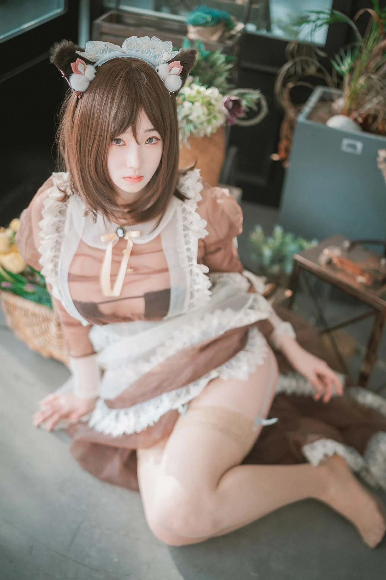 DJAWA Photo Bambi(밤비) Pure Marron (Maid) 44P 第11张（Bambi(밤비) Pure Marron (Maid)）