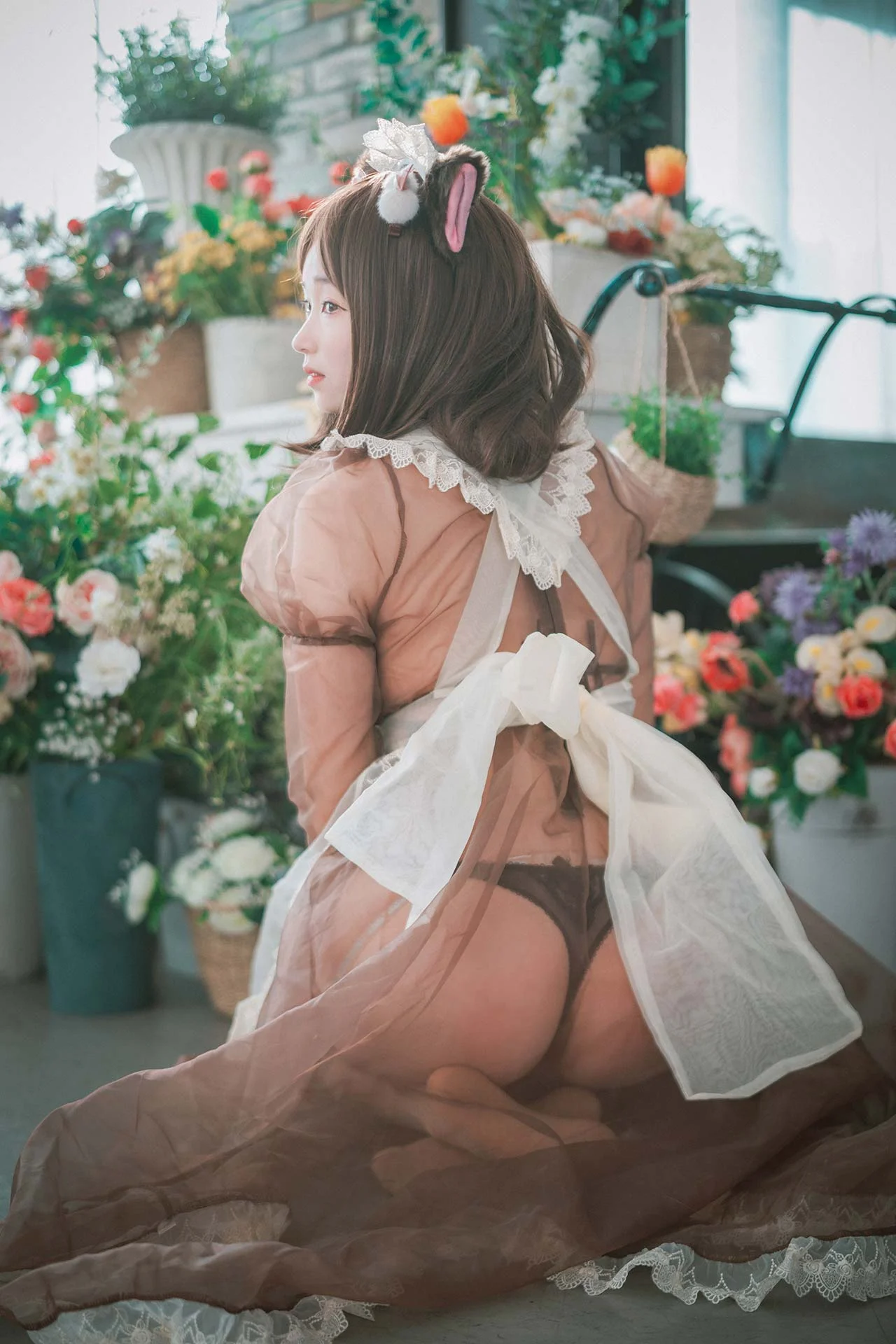 DJAWA Photo Bambi(밤비) Pure Marron (Maid) 44P 第16张（Bambi(밤비) Pure Marron (Maid)）