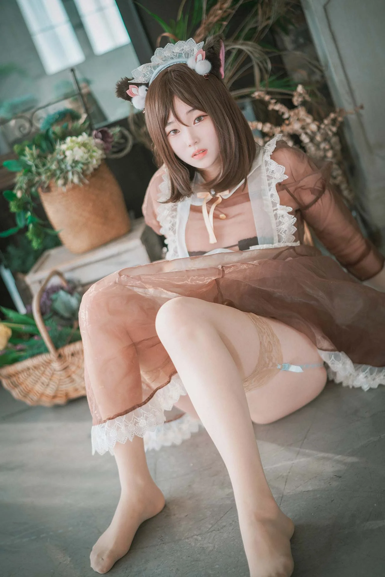 DJAWA Photo Bambi(밤비) Pure Marron (Maid) 44P 第23张（Bambi(밤비) Pure Marron (Maid)）