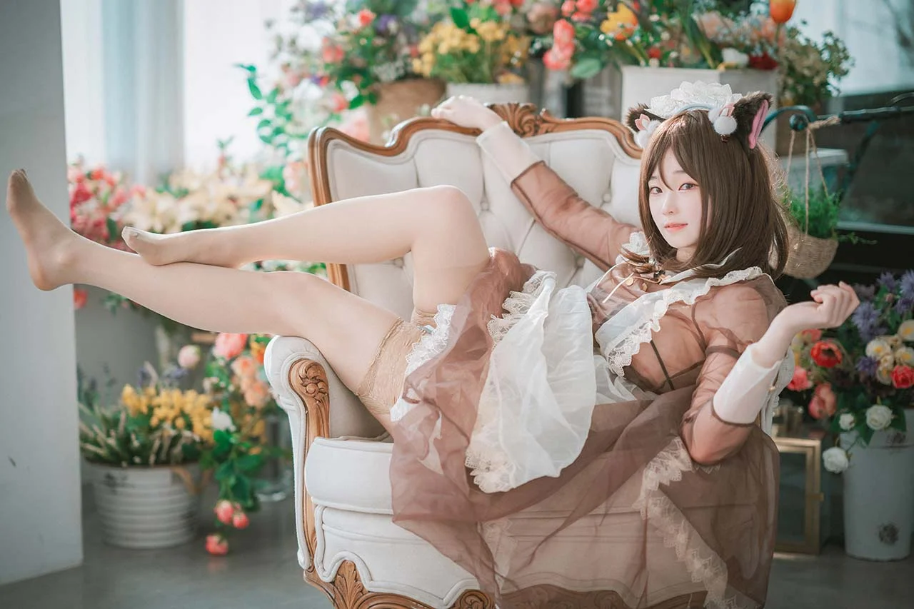 DJAWA Photo Bambi(밤비) Pure Marron (Maid) 44P 第25张（Bambi(밤비) Pure Marron (Maid)）