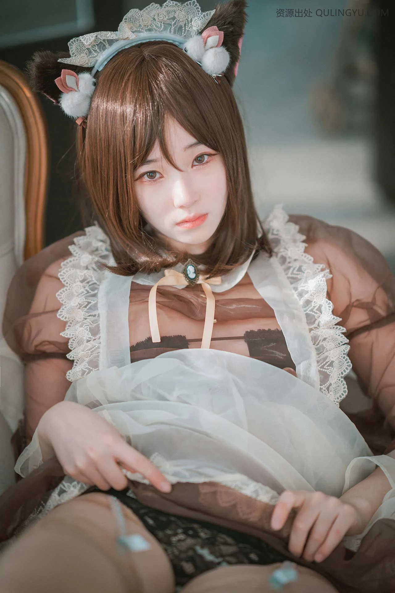 DJAWA Photo Bambi(밤비) Pure Marron (Maid) 44P 第26张（Bambi(밤비) Pure Marron (Maid)）