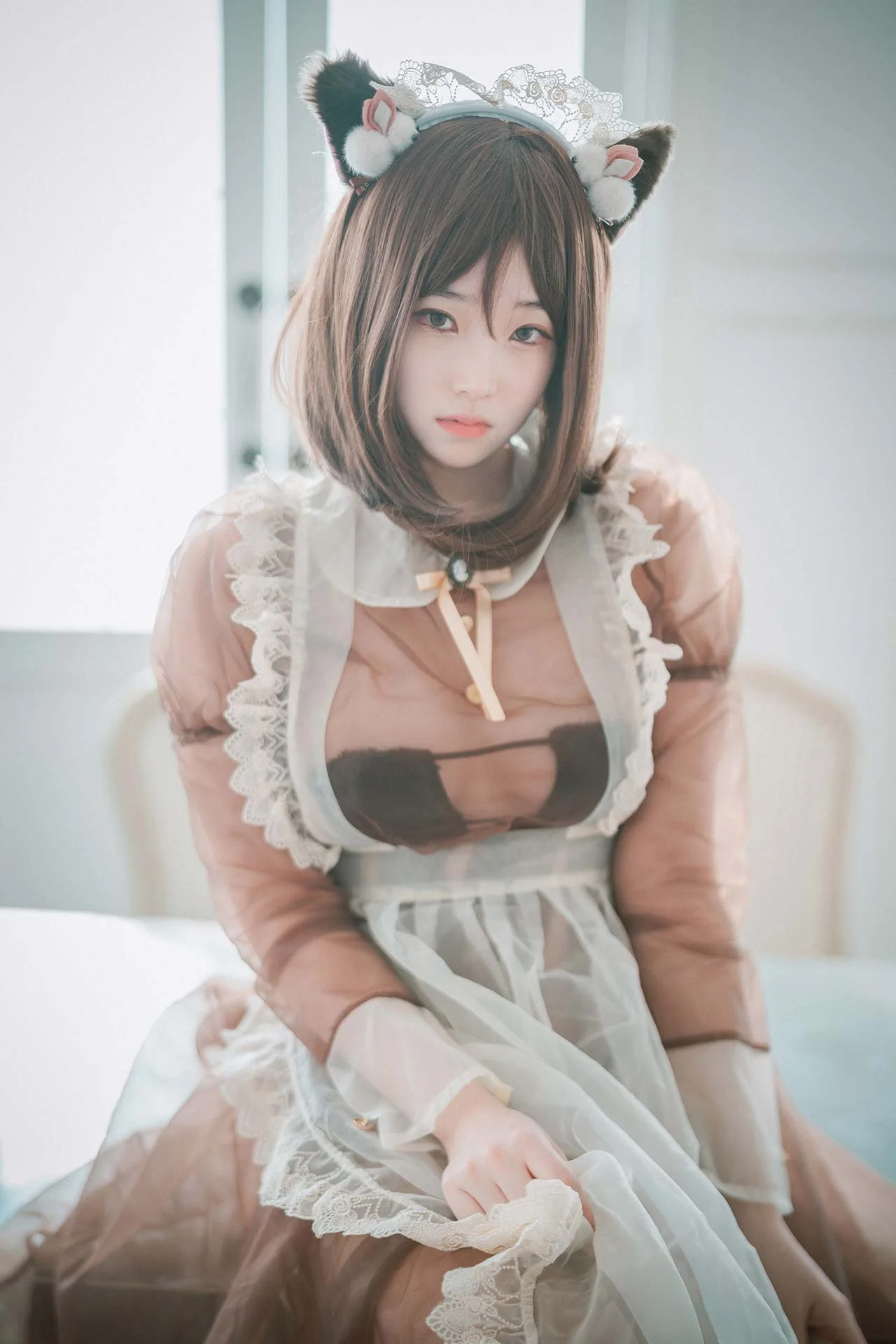 DJAWA Photo Bambi(밤비) Pure Marron (Maid) 44P 第30张（Bambi(밤비) Pure Marron (Maid)）