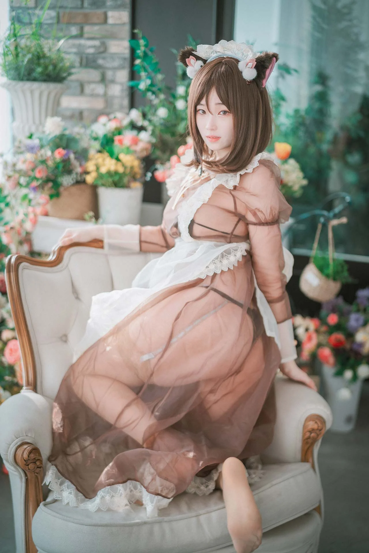 DJAWA Photo Bambi(밤비) Pure Marron (Maid) 44P 第35张（Bambi(밤비) Pure Marron (Maid)）