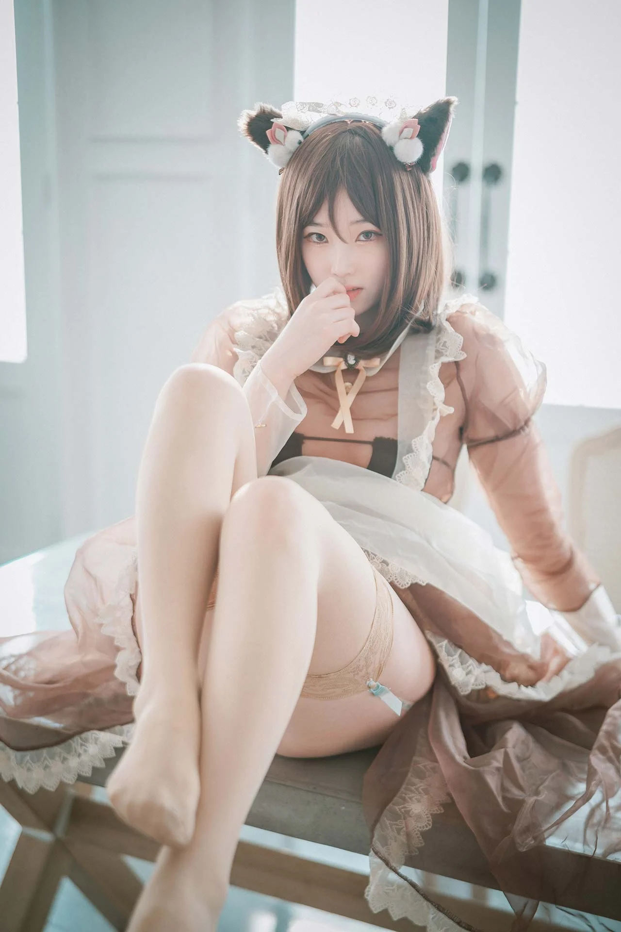 DJAWA Photo Bambi(밤비) Pure Marron (Maid) 44P 第37张（Bambi(밤비) Pure Marron (Maid)）