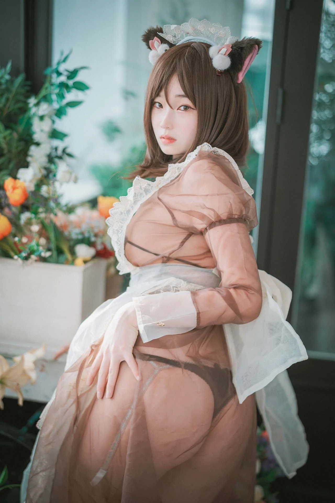 DJAWA Photo Bambi(밤비) Pure Marron (Maid) 44P 第43张（Bambi(밤비) Pure Marron (Maid)）