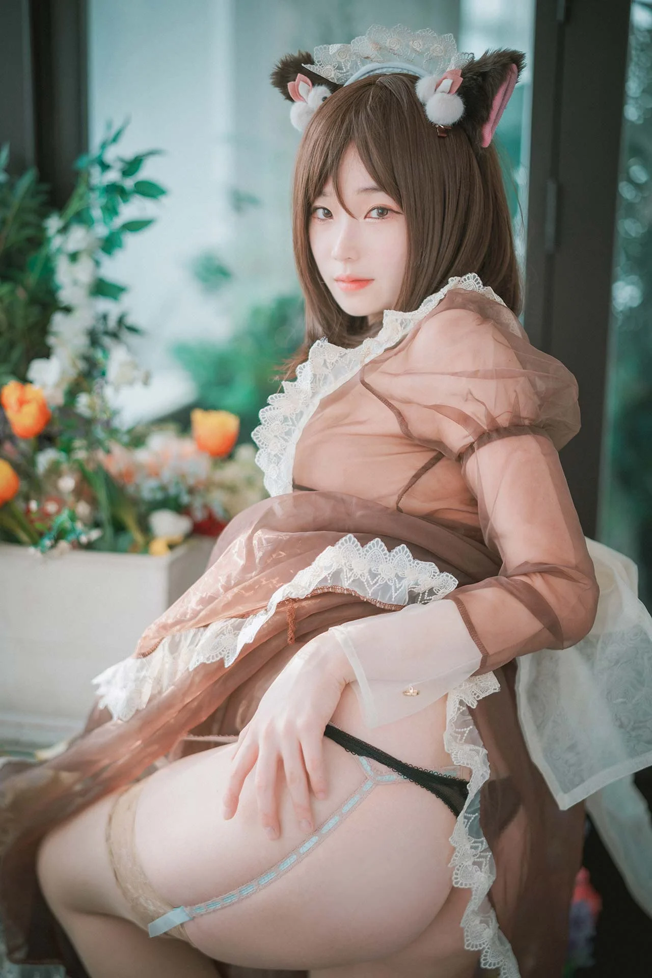 DJAWA Photo Bambi(밤비) Pure Marron (Maid) 44P 第44张（Bambi(밤비) Pure Marron (Maid)）