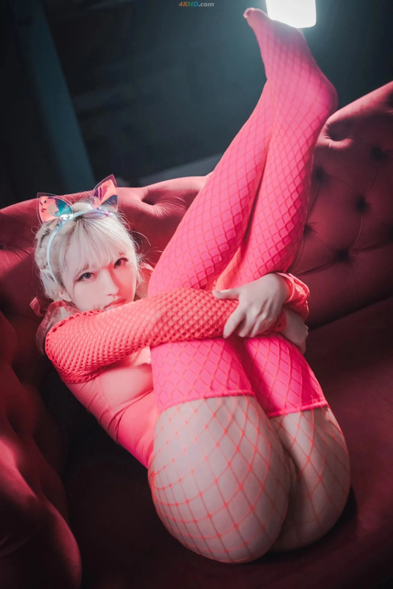 [DJAWA] Hanari(하나리) DJAWA Photo Hanari (하나리) Sheer Pink Cat Girl 第41张（Hanari(하나리)）