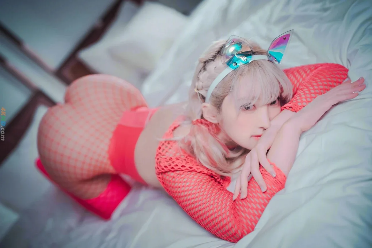 [DJAWA] Hanari(하나리) DJAWA Photo Hanari (하나리) Sheer Pink Cat Girl 第84张（Hanari(하나리)）