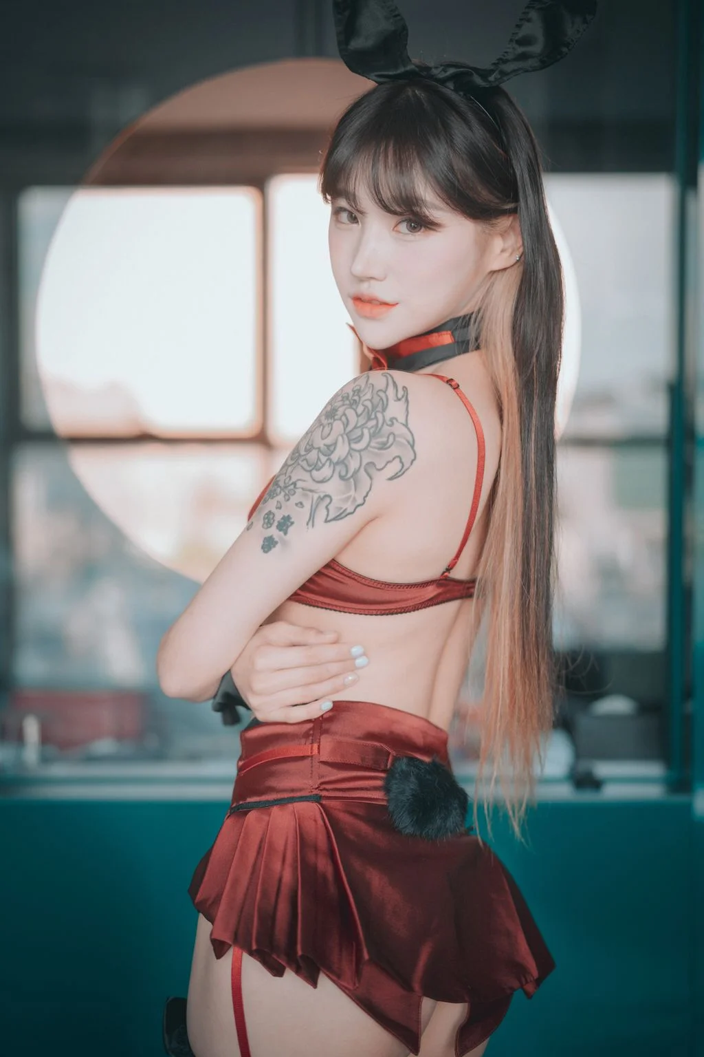 [DJAWA Photo] Taeri Red Velvet Bunny Girl 87P 第70张（Taeri）